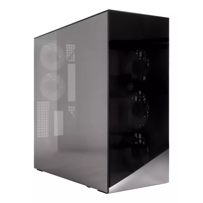 ARCTIC Xtender VG (Mirror Black) Premium E-ATX PC korpus vertikaalse GPU paigaldusega