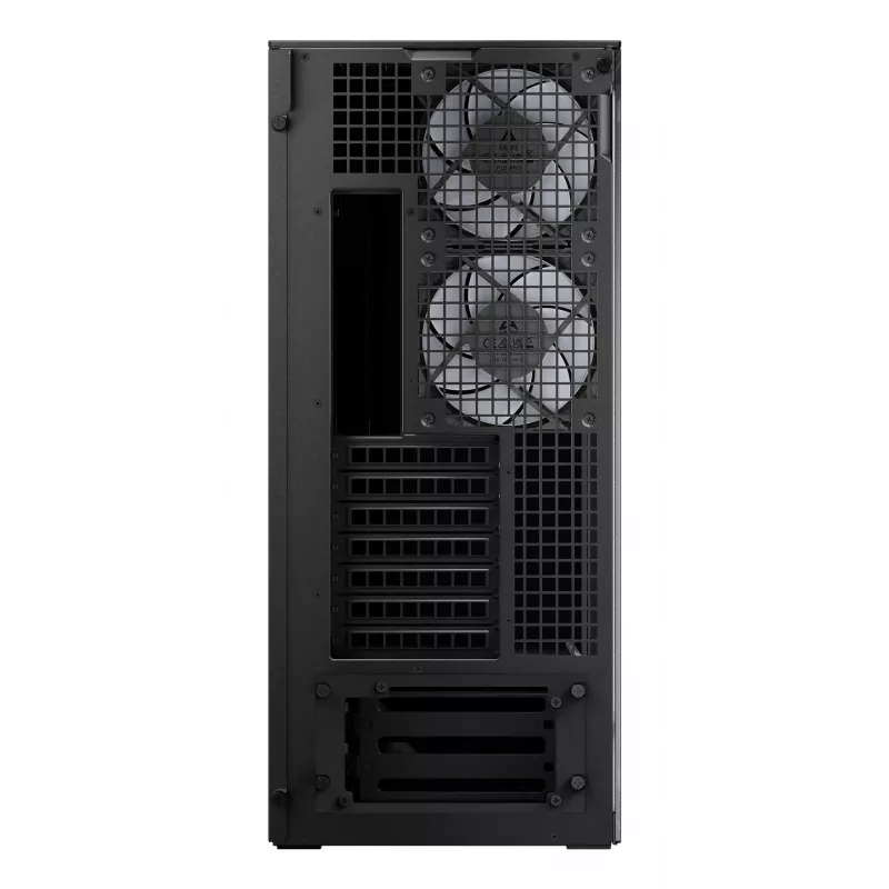 ARCTIC Xtender VG (Mirror Black) Premium E-ATX PC korpus vertikaalse GPU paigaldusega