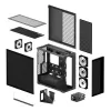 ARCTIC Xtender VG (Mirror Black) Premium E-ATX PC korpus vertikaalse GPU paigaldusega