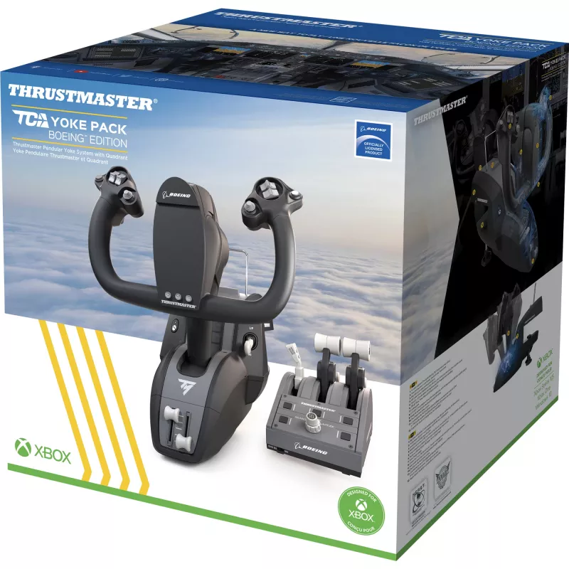 Thrustmaster TCA Yoke Pack Boeing Edition Must, hall USB Fightstick PC, Xbox, Xbox One, Xbox One S, Xbox One X, Xbox Series S, Xbox Series X
