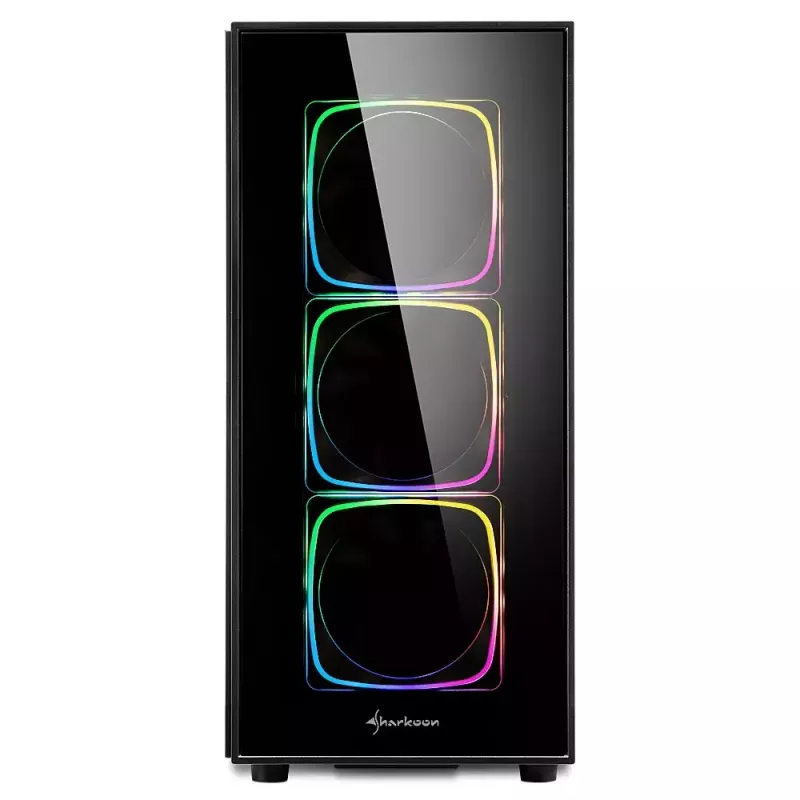 PC-korpus Sharkoon TG6 RGB Midi Tower Must