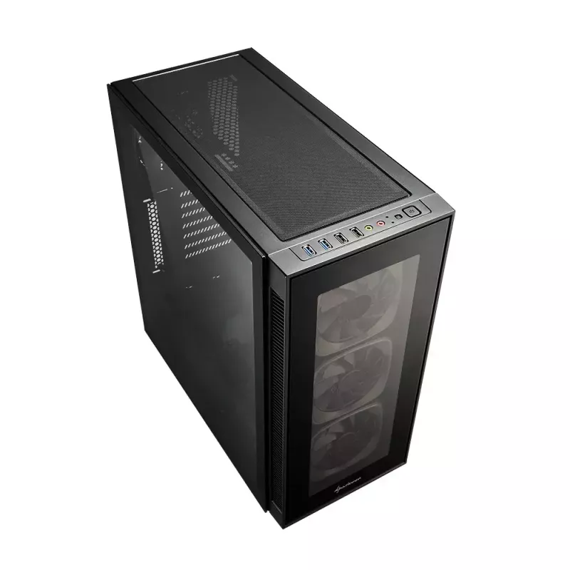 PC-korpus Sharkoon TG6 RGB Midi Tower Must