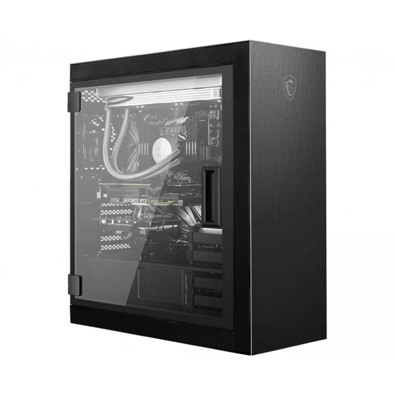 MSI MPG SEKIRA 500P Full Tower mänguarvuti korpus 'Must, 4x 120mm PWM ventilaatorid, USB Type-C, karastatud klaasist paneel, E-ATX, ATX, mATX, mini-ITX'
