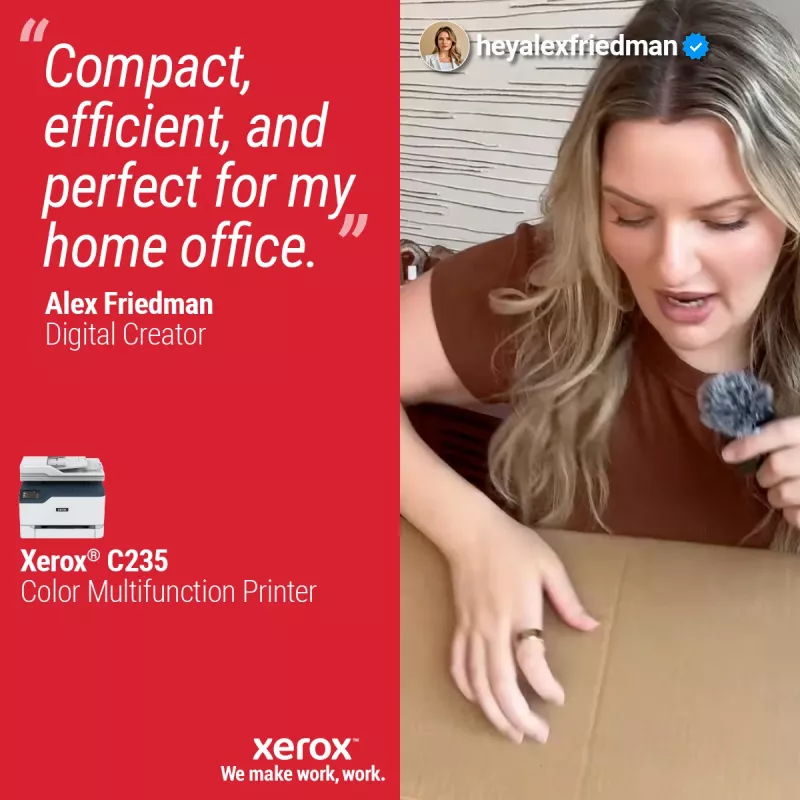 Xerox C235 A4 22ppm juhtmevaba koopia/prindi/skanni/faks PS3 PCL5e/6 ADF 2 salve kokku 251 lehte