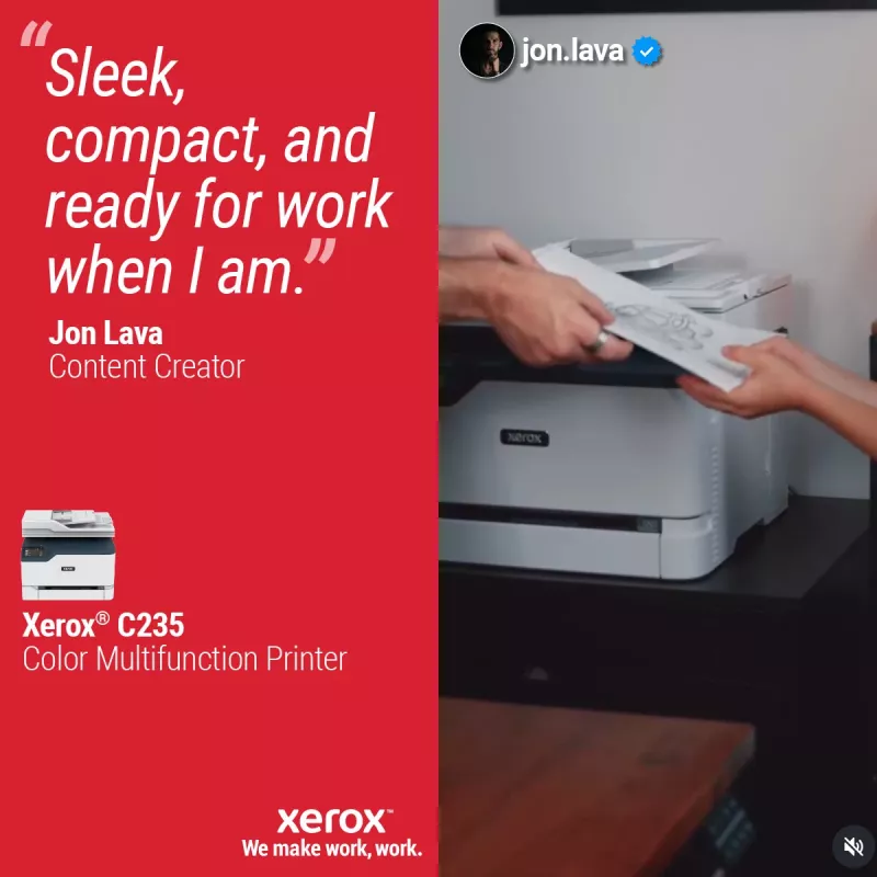Xerox C235 A4 22ppm juhtmevaba koopia/prindi/skanni/faks PS3 PCL5e/6 ADF 2 salve kokku 251 lehte