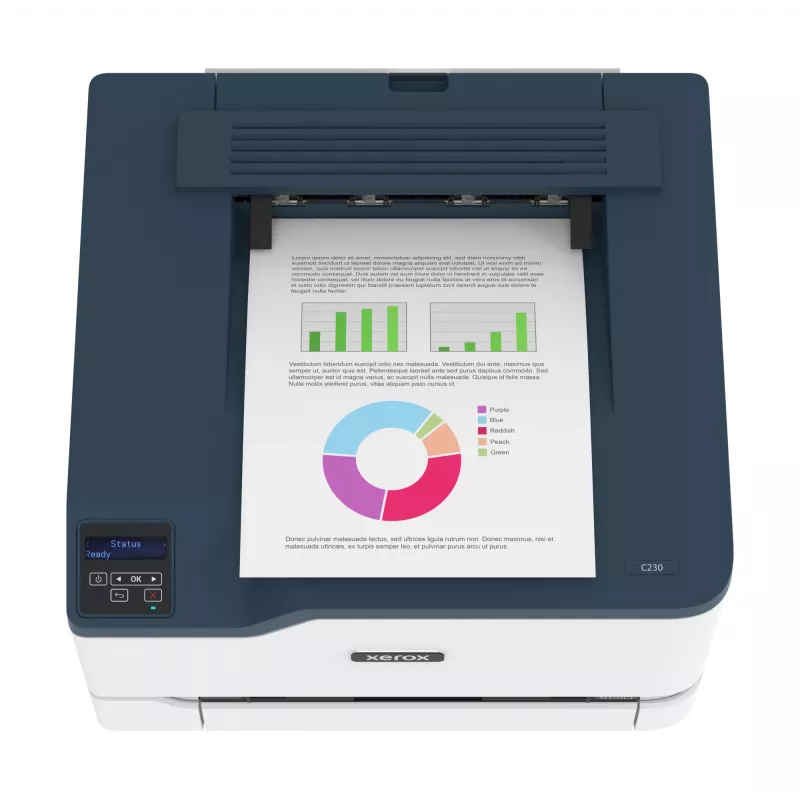 Xerox C230 A4 22ppm juhtmeta kahepoolne printer PS3 PCL5e6 2 alust kokku 251 lehte