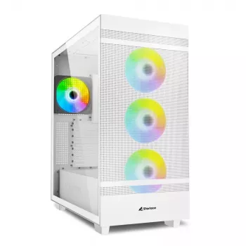 Arvuti korpus Sharkoon REBEL C50 RGB Full Tower Valge