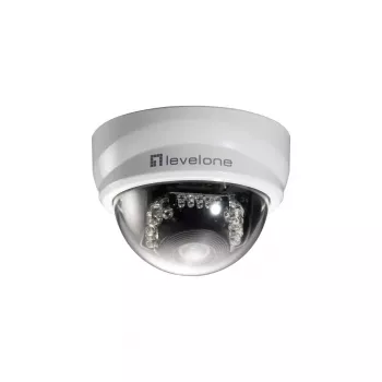 LevelOne fikseeritud kupliga IP-võrgukaamera, 2-megapikslit, 802.3af PoE, IR LED-id