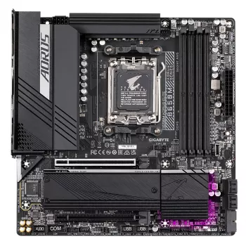 GIGABYTE B650M AORUS ELITE emaplaat - AMD Ryzen 9000 protsessoritele, 12+2+2 faasi VRM, kuni 8000MHz DDR5, 1xPCIe 5.0 + 1xPCIe 4.0 M.2, 2.5GbE LAN, USB 3.2 Gen 2x2