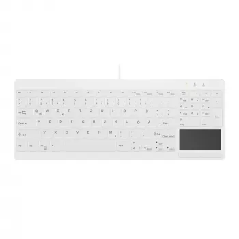 Contour Design Active Key Contour QuickClean Medical klaviatuur IP68 Touchpad Compact Wired Valge DE C7412