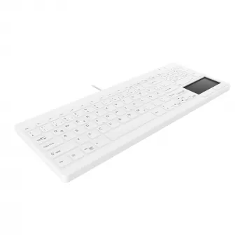 Contour Design Active Key Contour QuickClean Medical klaviatuur IP68 Touchpad Compact Wired Valge DE C7412