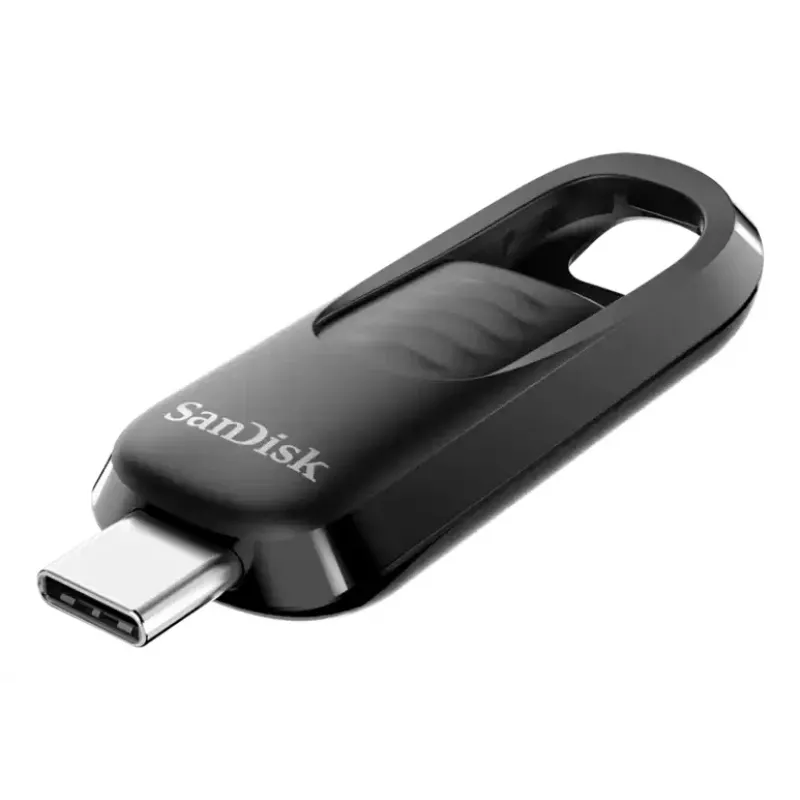 WESTERN DIGITAL Sandisk Ultra Slider - 64 GB USB-mälupulk - USB-C 3.2 Gen 1 - sissetõmmatav pistik