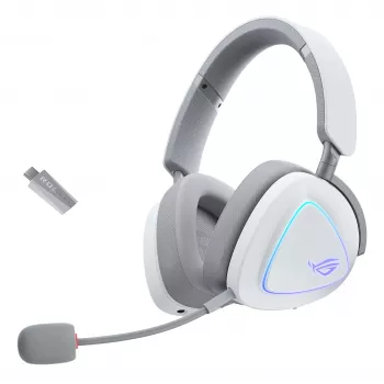 ASUS ROG Delta II Kõrvaklapid Juhtmega ja Juhtmeta Peapaelaga Mängimiseks USB Type-C Bluetooth Valge