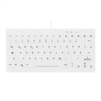 Contour Design Active Key Contour QuickClean Meditsiiniline klaviatuur IP68 Mini Juhtmega Valge DE C4112