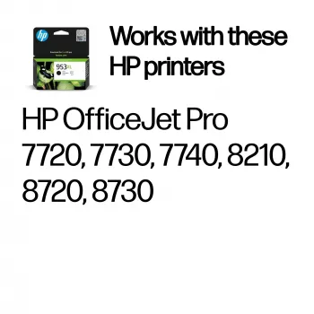 HP 953XL suure mahutavusega must originaal tindikassett
