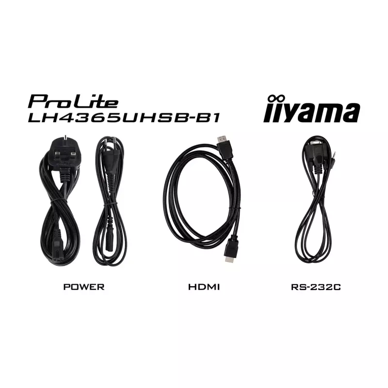 iiyama LH4365UHSB-B1 Signage-ekraan kioskikujundusega 108 cm (42,5 tolli) LED Wi-Fi 800 cd/m² 4K Ultra HD Must Sisseehitatud protsessor Android 11 24/7