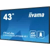 iiyama LH4365UHSB-B1 Signage-ekraan kioskikujundusega 108 cm (42,5 tolli) LED Wi-Fi 800 cd/m² 4K Ultra HD Must Sisseehitatud protsessor Android 11 24/7