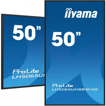 iiyama LH5065UHSB-B1AG Signage-ekraan Digitaalne signatuur lameekraan 125,7 cm (49,5 tolli) LCD Wi-Fi 800 cd/m² 4K Ultra HD Must Sisseehitatud protsessor Android 11 24/7