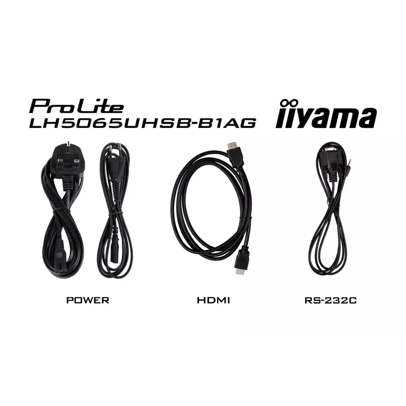 iiyama LH5065UHSB-B1AG Signage-ekraan Digitaalne signatuur lameekraan 125,7 cm (49,5 tolli) LCD Wi-Fi 800 cd/m² 4K Ultra HD Must Sisseehitatud protsessor Android 11 24/7