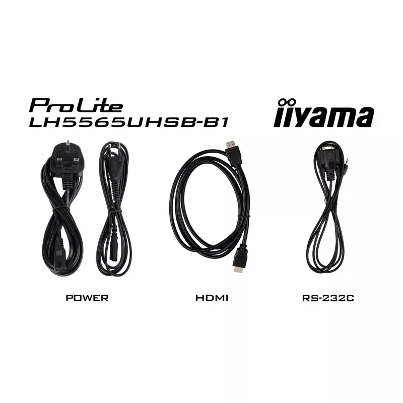 iiyama LH5565UHSB-B1 Signage-ekraan kioskikujundusega 138,7 cm (54,6 tolli) LED Wi-Fi 800 cd/m² 4K Ultra HD Must Sisseehitatud protsessor Android 11 24/7