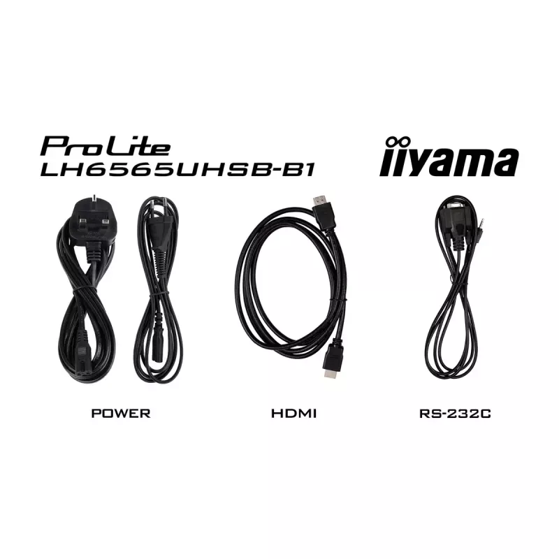 iiyama LH6565UHSB-B1 Signage-ekraan kioskikujundusega 163,8 cm (64,5 tolli) LED Wi-Fi 800 cd/m² 4K Ultra HD Must Sisseehitatud protsessor Android 11 24/7