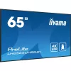 iiyama LH6565UHSB-B1 Signage-ekraan kioskikujundusega 163,8 cm (64,5 tolli) LED Wi-Fi 800 cd/m² 4K Ultra HD Must Sisseehitatud protsessor Android 11 24/7