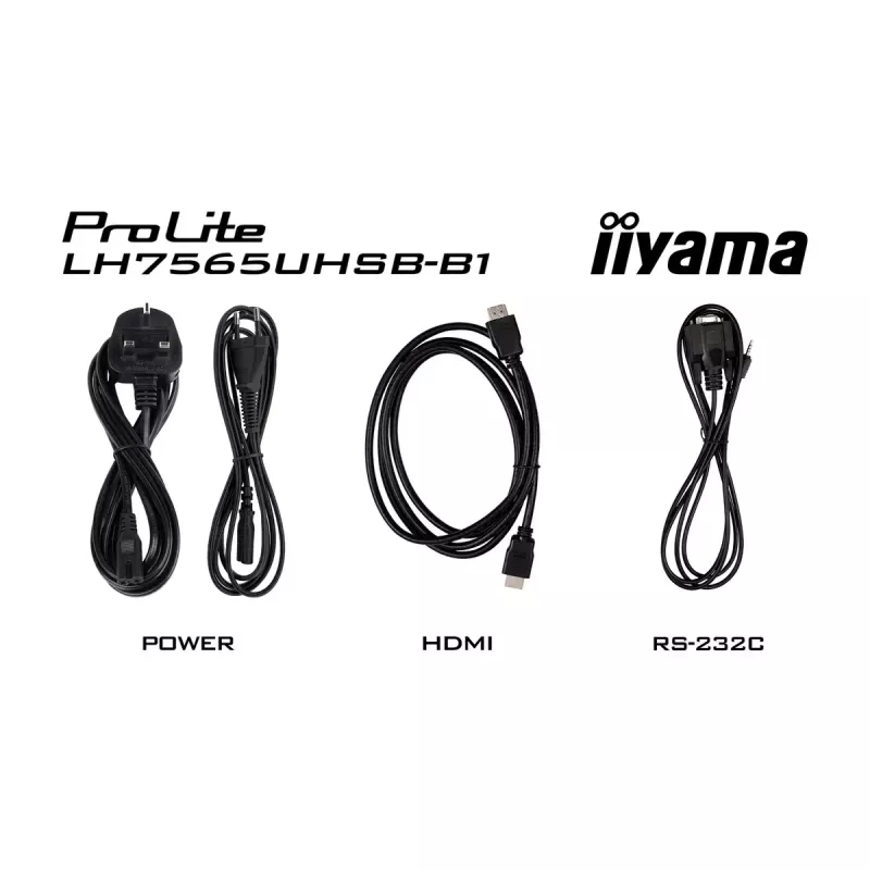 iiyama LH7565UHSB-B1 Signage-ekraan kioskikujundusega 189,2 cm (74,5 tolli) LED Wi-Fi 800 cd/m² 4K Ultra HD Must Sisseehitatud protsessor Android 11 24/7