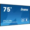 iiyama LH7565UHSB-B1 Signage-ekraan kioskikujundusega 189,2 cm (74,5 tolli) LED Wi-Fi 800 cd/m² 4K Ultra HD Must Sisseehitatud protsessor Android 11 24/7