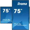 iiyama LH7565UHSB-B1 Signage-ekraan kioskikujundusega 189,2 cm (74,5 tolli) LED Wi-Fi 800 cd/m² 4K Ultra HD Must Sisseehitatud protsessor Android 11 24/7