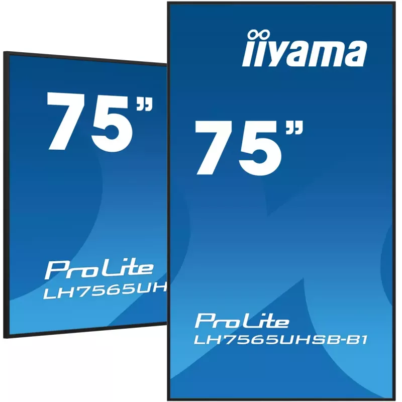 iiyama LH7565UHSB-B1 Signage-ekraan kioskikujundusega 189,2 cm (74,5 tolli) LED Wi-Fi 800 cd/m² 4K Ultra HD Must Sisseehitatud protsessor Android 11 24/7