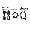iiyama PROLITE TE7514MIS-B2AG Kiosk disain 190.5 cm (75 tolli) LCD Wi-Fi 435 cd/m² 4K Ultra HD Must Puuteekraan Sisseehitatud protsessor Android 24/7