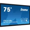 iiyama PROLITE TE7514MIS-B2AG Kiosk disain 190.5 cm (75 tolli) LCD Wi-Fi 435 cd/m² 4K Ultra HD Must Puuteekraan Sisseehitatud protsessor Android 24/7