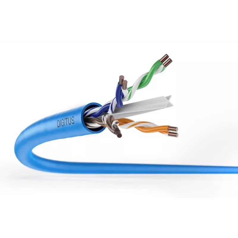 DIGITUS paigalduskaabel - CAT6A - U/UTP - 305m - sinine