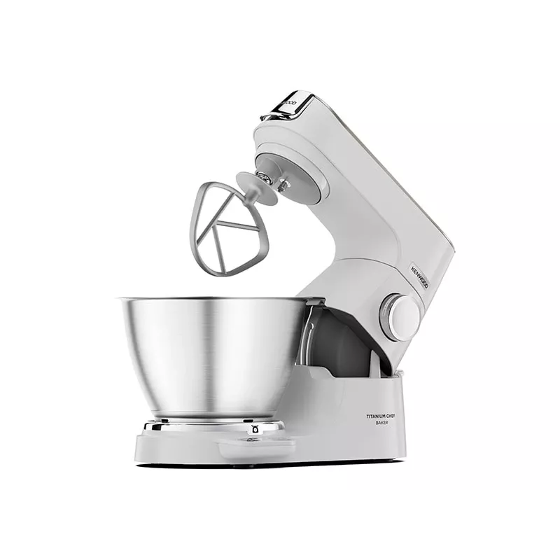 Kenwood KVC65.001WH köögikombain 1200 W 5 L roostevaba teras, valge sisseehitatud kaaludega