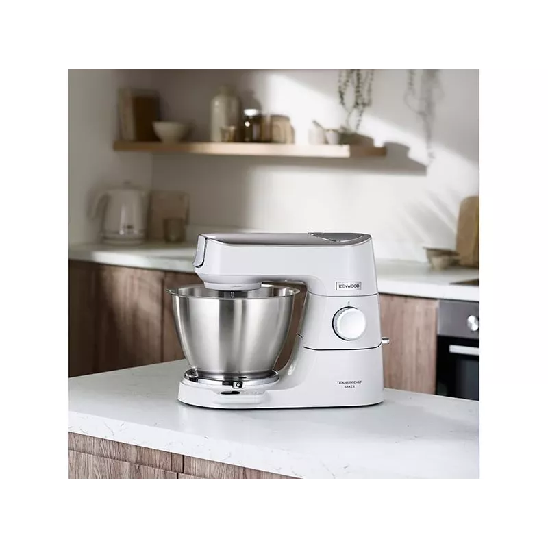 Kenwood KVC65.001WH köögikombain 1200 W 5 L roostevaba teras, valge sisseehitatud kaaludega