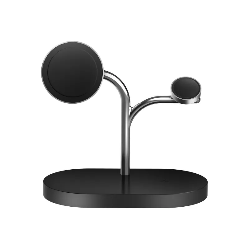 Samsung GP-PWU024WIABW mobiilseadme laadija Peakomplekt, Nutitelefon, Nutikell Must, Hõbedane USB Juhtmevaba laadimine Siseruumides