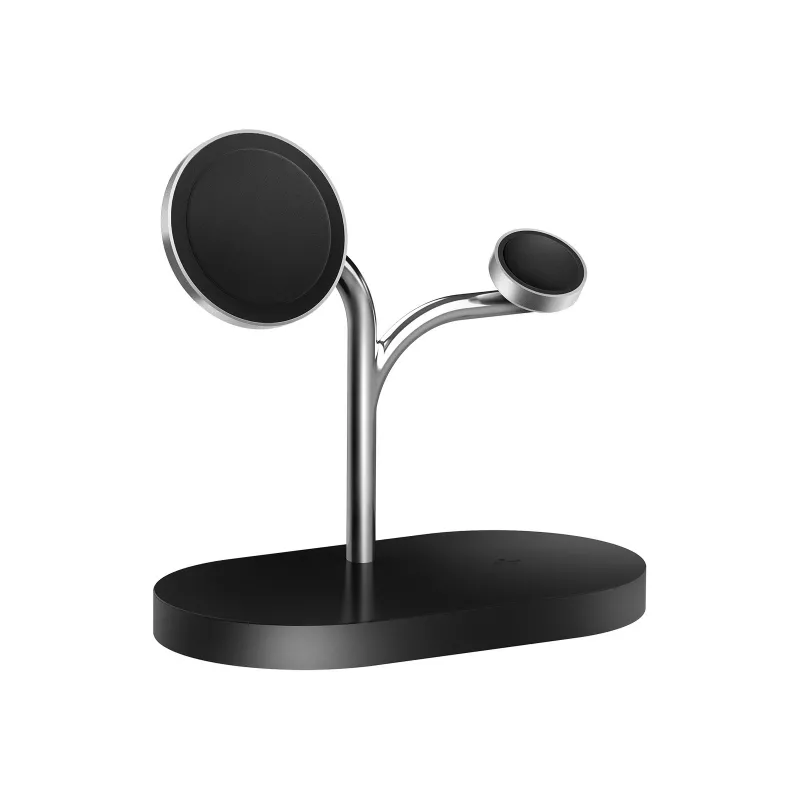 Samsung GP-PWU024WIABW mobiilseadme laadija Peakomplekt, Nutitelefon, Nutikell Must, Hõbedane USB Juhtmevaba laadimine Siseruumides