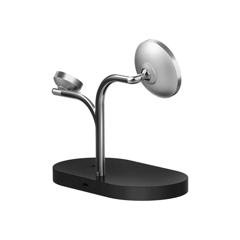 Samsung GP-PWU024WIABW mobiilseadme laadija Peakomplekt, Nutitelefon, Nutikell Must, Hõbedane USB Juhtmevaba laadimine Siseruumides