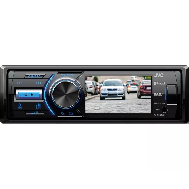 JVC KD-X561DBT auto meediumivastuvõtja Must, Sinine 180 W Bluetooth