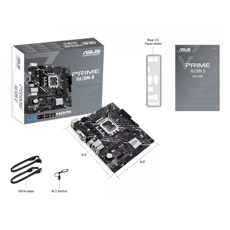 Emaplaat ASUS PRIME H610M-D Intel H610 LGA 1700 micro ATX