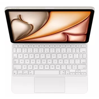 APPLE Magic klaviatuur iPad Air 11-tollisele (m2/m3/m4) – valge – Qwerty rahvusvaheline