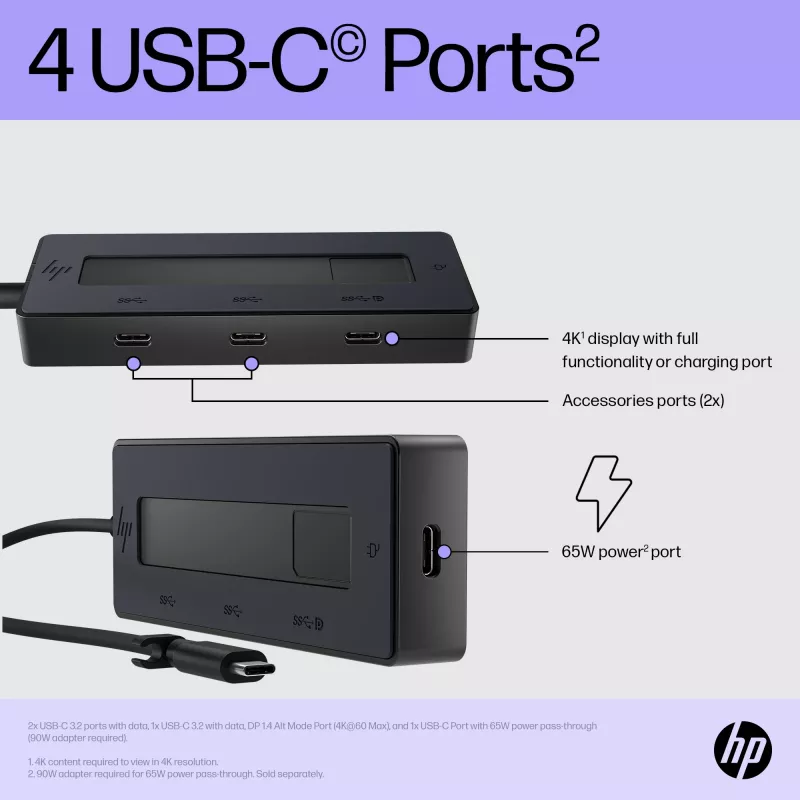 USB-C multipordi jaotur HP 4K 6G842AA#ABB