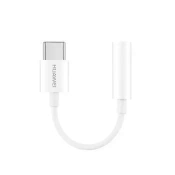Mobiiltelefoni kaabel Huawei CM20 USB USB-C 3.5 mm Valge 0.09 m
