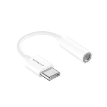 Mobiiltelefoni kaabel Huawei CM20 USB USB-C 3.5 mm Valge 0.09 m