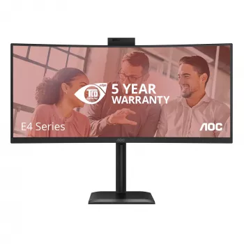 AOC E4 CU34E4CW arvutimonitor 86,4 cm (34 tolli) 3440 x 1440 pikslit UltraWide Quad HD LED must