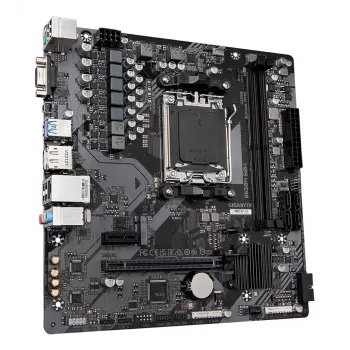 GIGABYTE B650M S2H emaplaat - AMD Ryzen 9000 seeria protsessorid, 5+2+2 faasi VRM, kuni 6400 MHz DDR5 (OC), 1x PCIe 4.0 M.2, GbE LAN, USB 3.2 Gen 1