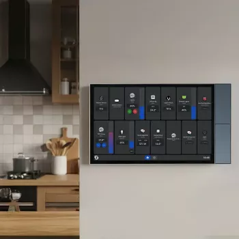 Seinale juhtpaneel Shelly Wall Display XL — 10,1-tolline mahtuvuslik puutetundlik ekraan, 1280×752, Android, 1,8 GHz protsessor, 2 GB RAM, 100–240 V