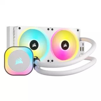 CORSAIR CPU Cooler - Icue Link H100I RGB Aio Liquid Cooler - Valge