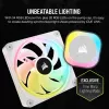 CORSAIR CPU Cooler - Icue Link H100I RGB Aio Liquid Cooler - Valge