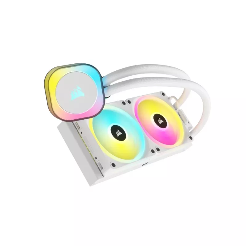 CORSAIR CPU Cooler - Icue Link H100I RGB Aio Liquid Cooler - Valge
